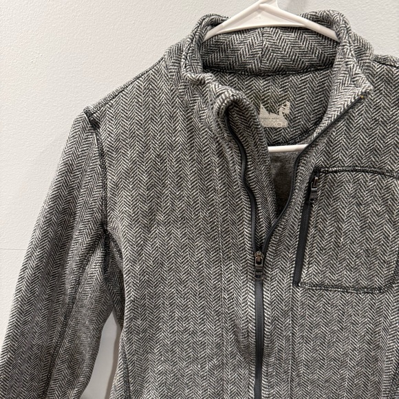 Herringbone Zip up Jacket - Picture 3 of 6